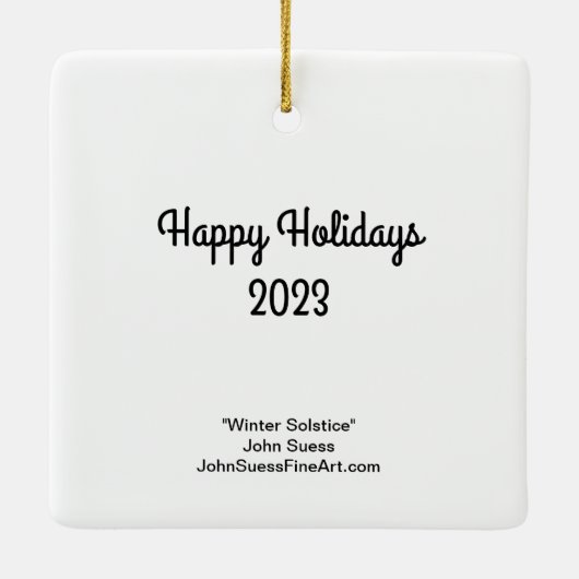 John Suess 2023 Kerst Ornament (Achterkant)