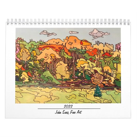 John Suess Fine Art: 2022 Muurkalender Kalender (Hoes)