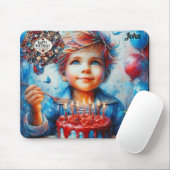 JOHN ~ Taart eten ~ Verjaardagsgroeten ~ Muismat (Met muis)