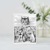 John Tenniel Cheshire Cat uit Alice in Wonderland Briefkaart (Staand voorkant)