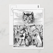 John Tenniel Cheshire Cat uit Alice in Wonderland Briefkaart (Voorkant / Achterkant)