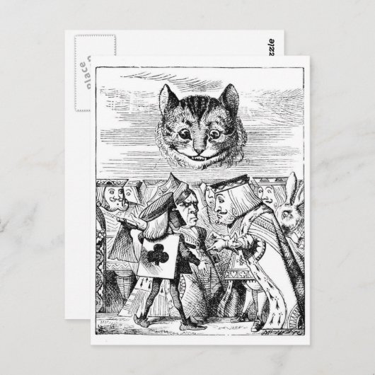 John Tenniel Cheshire Cat uit Alice in Wonderland Briefkaart (Voorkant / Achterkant)