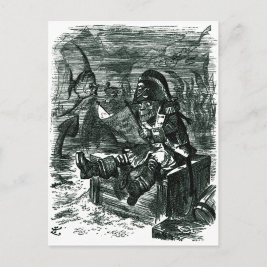 John Tenniel: Davy Jones Locker Briefkaart (Voorkant)