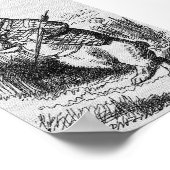 John Tenniel Illustration Alice in Wonderland Poster (Hoek)