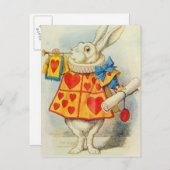 John Tenniel | Witte konijn Briefkaart (Voorkant / Achterkant)