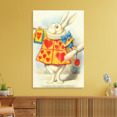 John Tenniel | Witte konijn Canvas Afdruk (Insitu (Woonkamer))