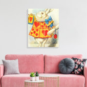 John Tenniel | Witte konijn Canvas Afdruk (Insitu (Woonkamer))