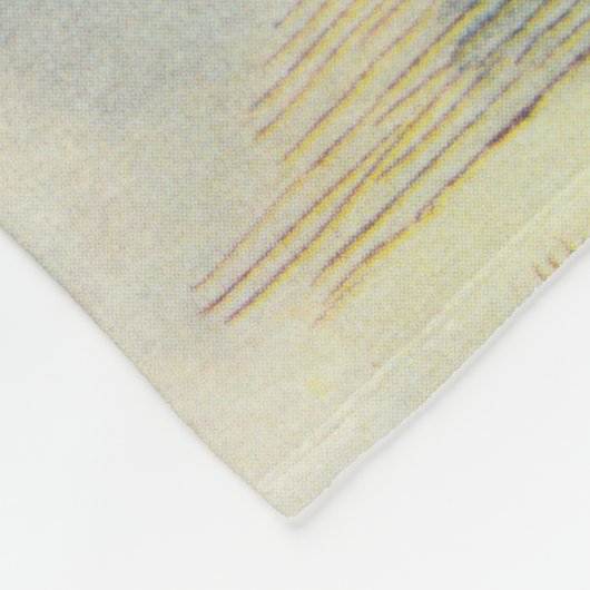 John Tenniel | Witte konijn Fleece Deken (Hoek)