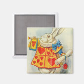 John Tenniel | Witte konijn Magneet (Voorkant / Achterkant)