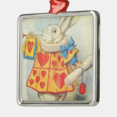 John Tenniel | Witte konijn Metalen Ornament (Links)