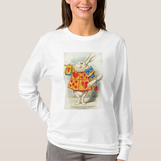 John Tenniel | Witte konijn T-shirt (Voorkant)