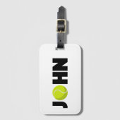 John Tennis Bagagelabel (Voorkant (verticaal))
