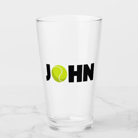 John Tennis Glas (Voorkant)