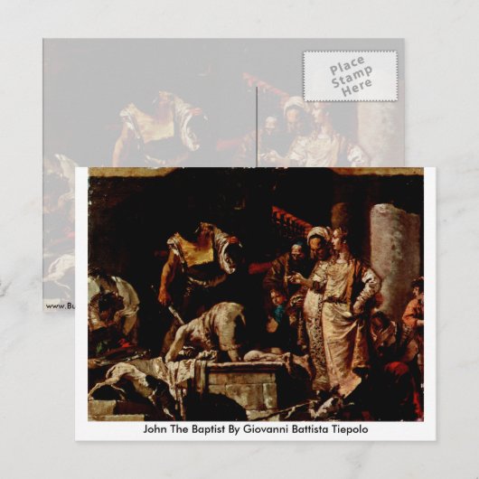 John The Baptist by Giovanni Battista Tiepolo Briefkaart (Voorkant / Achterkant)