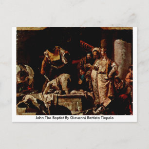 John The Baptist by Giovanni Battista Tiepolo Briefkaart