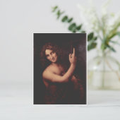 John the Baptist by Leonardo Da Vinci c. 1513-1516 Briefkaart (Staand voorkant)
