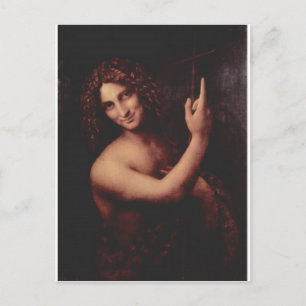 John the Baptist by Leonardo Da Vinci c. 1513-1516 Briefkaart