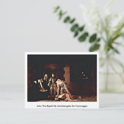 John The Baptist by Michelangelo da Caravaggio Briefkaart (Staand voorkant)