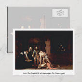 John The Baptist by Michelangelo da Caravaggio Briefkaart (Voorkant / Achterkant)