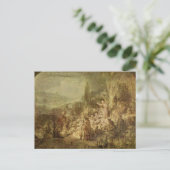 John the Baptist Preaching by Rembrandt Briefkaart (Staand voorkant)