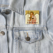 John the Baptist (RLS 06) Vierkante Button 5,1 Cm (In situ)