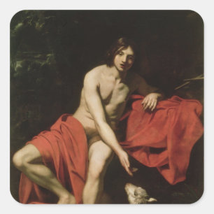 John the Baptist Vierkante Sticker