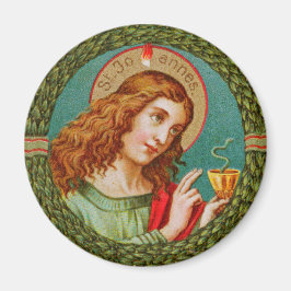 John the Evangelist (JMAS 06) Round Magneet