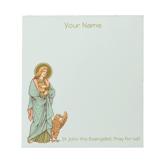John the Evangelist (RLS 07) 5,5"x6" Notitieblok (Voorkant)