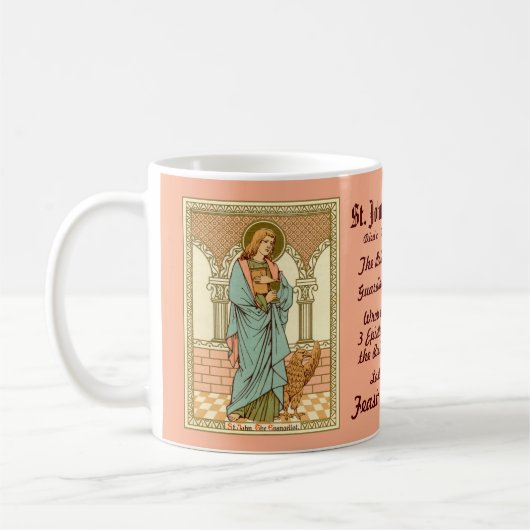 John the Evangelist (RLS 07) Coffee Mok 2a (Links)