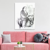 John Thomas Smith | Joseph Mallord William Turner Canvas Afdruk (Insitu (Woonkamer))