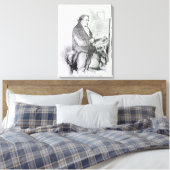 John Thomas Smith | Joseph Mallord William Turner Canvas Afdruk (Insitu (Slaapkamer))