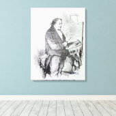 John Thomas Smith | Joseph Mallord William Turner Canvas Afdruk (Insitu (Houten vloer))