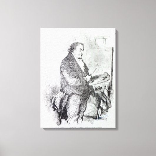 John Thomas Smith | Joseph Mallord William Turner Canvas Afdruk (Voorkant)