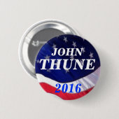John Thune 2016 Ronde Button 5,7 Cm (Voorkant /achterkant)