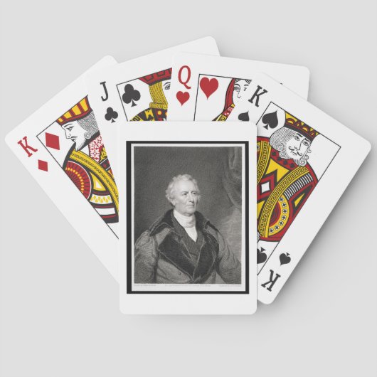 John Trumbull (1756-1843) engraved by Asher Brown Pokerkaarten (Achterkant)