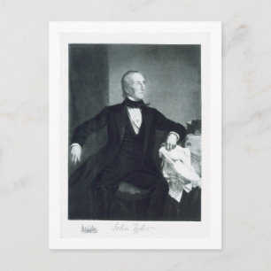 John Tyler, 10de President van de Verenigde Staten Briefkaart