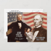 John Tyler - 10de President van de VS Briefkaart (Voorkant / Achterkant)
