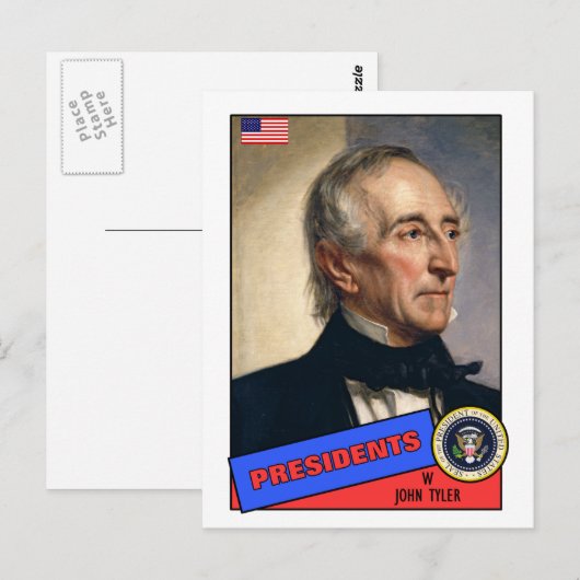 John Tyler Baseball Card Briefkaart (Voorkant / Achterkant)