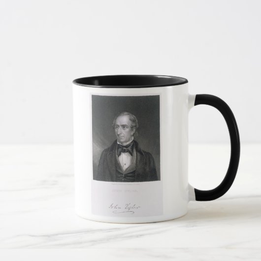 John Tyler, gegraveerd door John B. Forrest (1814- Mok (Rechts)