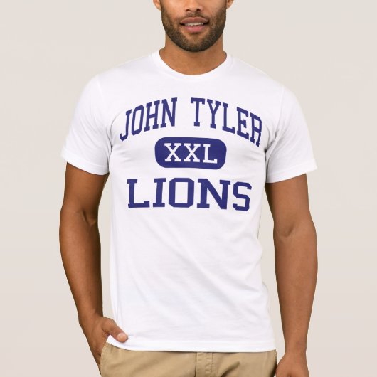 John Tyler - Lions - High School - Tyler Texas T-shirt (Voorkant)