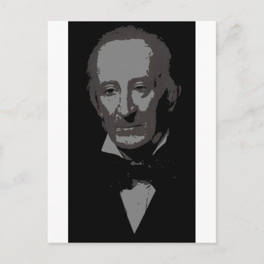 John Tyler silhouette Briefkaart (Voorkant)