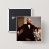 John Tyler Vierkante Button 5,1 Cm (Voorkant /achterkant)