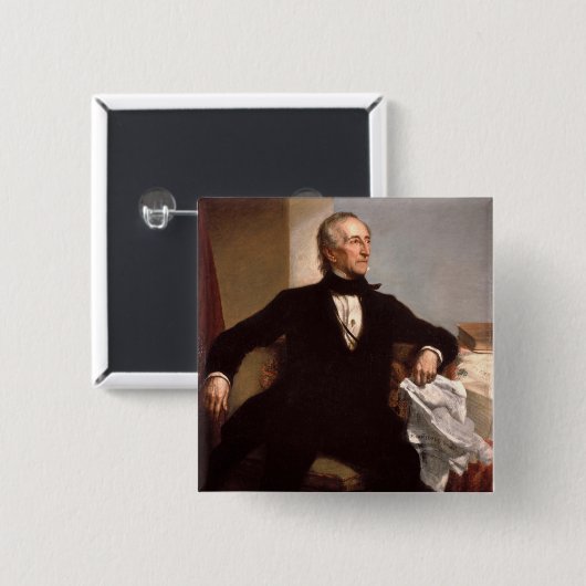 John Tyler Vierkante Button 5,1 Cm (Voorkant /achterkant)