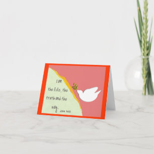 John van het Vers van de bijbel 14:6 Notecards Kaart