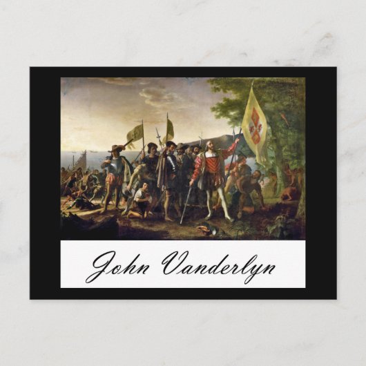 John Vanderlyn Landing of Columbus Briefkaart (Voorkant)