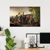 John Vanderlyn Landing of Columbus Poster (Thuiskantoor)