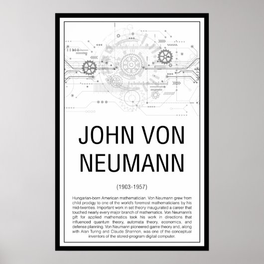 John von Neumann Poster (Voorkant)