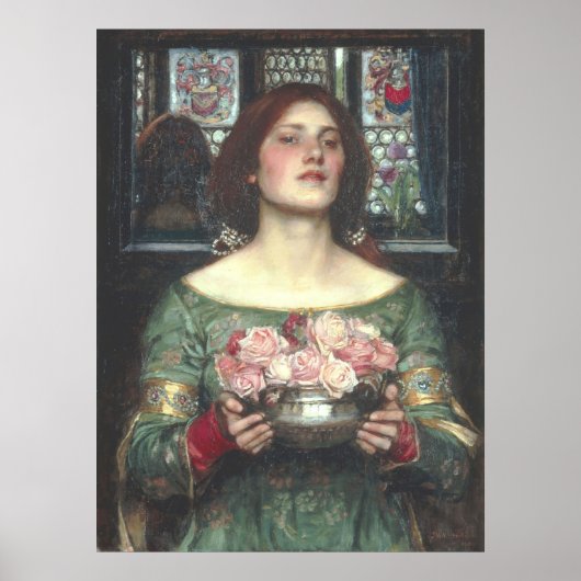 John W Waterhouse - Gather Ye Rosebuds (1908) Poster (Voorkant)