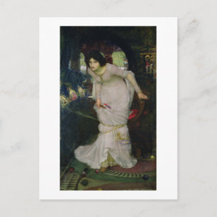 John W Waterhouse - The Lady of Shallot (1894) Briefkaart