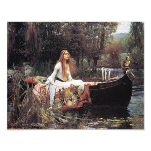 John Waterhouse 1888 "The Lady of Shallot" Foto Afdruk